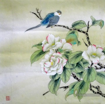fleurs classiques Tableau Peinture - am195D Oiseaus classique fleurs